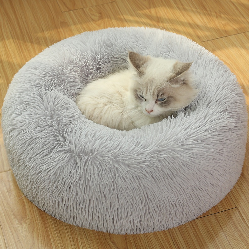 Warm Sleeping Long Plush Soft Puppy Fluffy Pet Supplies Bed Dog Cat