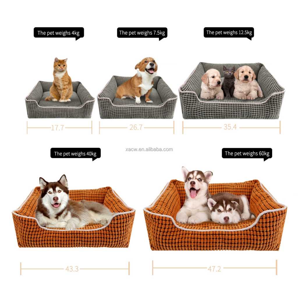 Washable Large Cat Pet Dog Bed Removable Pet Bed Pet Bed S Size