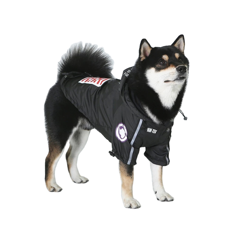 Waterproof Pet Dog Coat Pet Clothes Outdoor Dog Jacket Clothes Hoodie The Dog Face Breathable Raincoat Small Medium Large