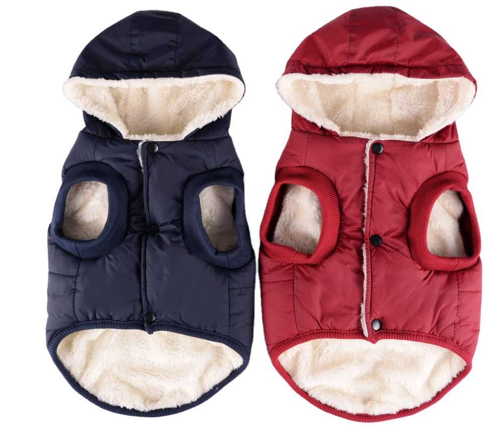 Waterproof Windproof Reversible Plaid Dog Vest Winter Coat Warm Dog Apparel Cold Weather Dog Jacket