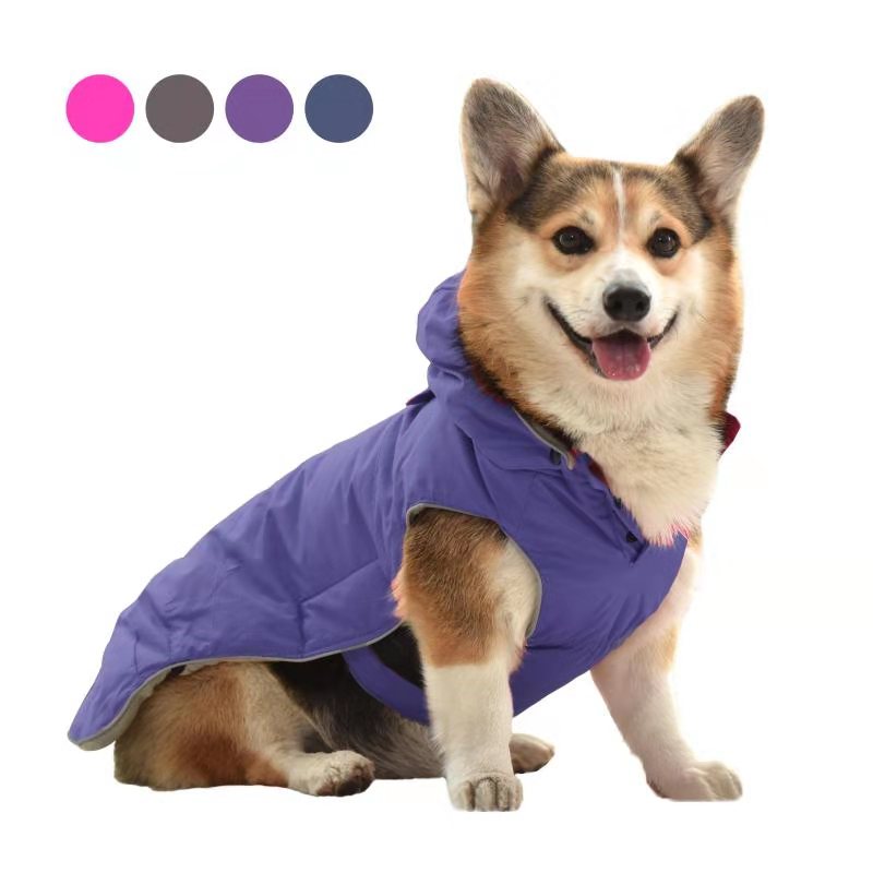 Winter Pet Coat Clothes Dogs Winter Clothing With Detachable Snap Warm Dog Clothes