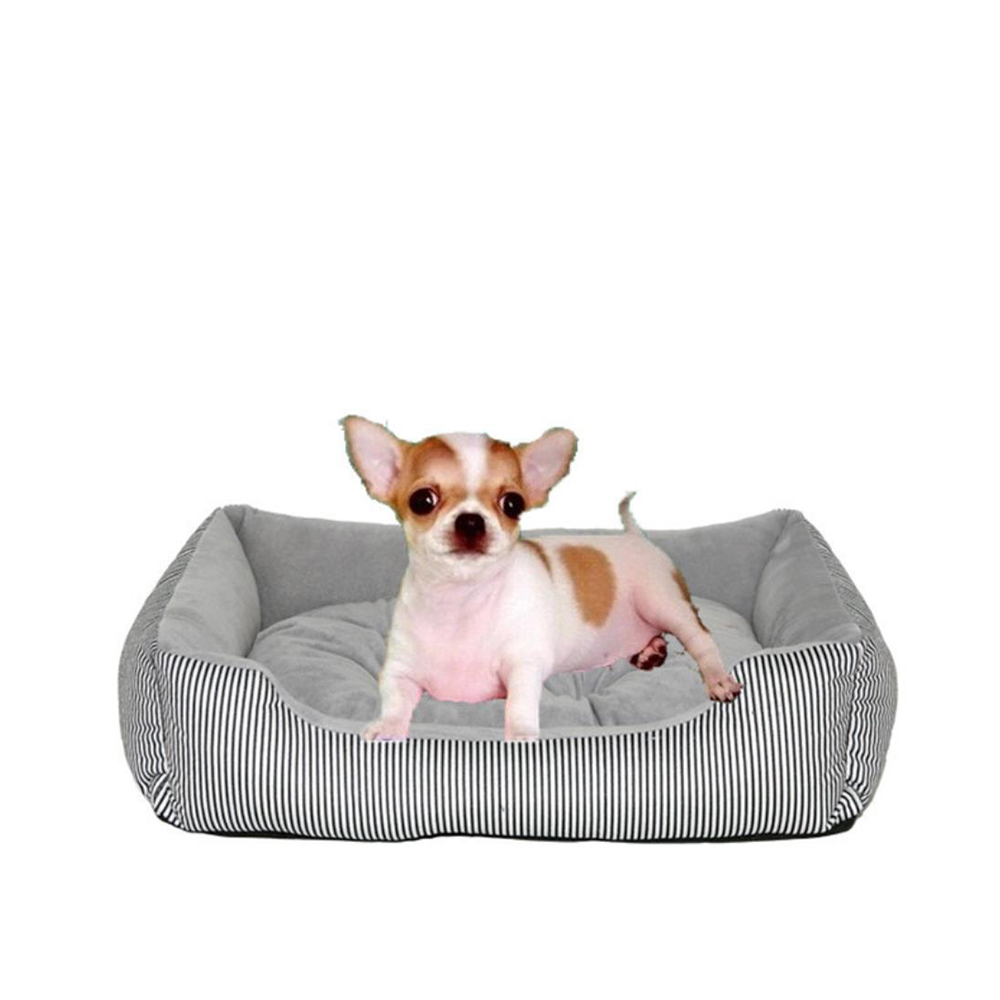 XG1012 Black White Stripe Pet Dog Bed House Improved Sleeping Pet Bed Cushion Bed Removable