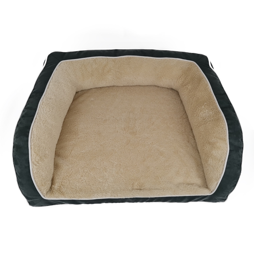 Zipper Orthopedic Foam Dog Pet Beds Sofa With Pillow