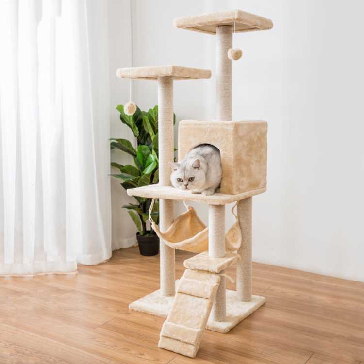 2020 Shipping To Canada Huge Scratcher Large Cat Trees Towers House Condo With Wheel