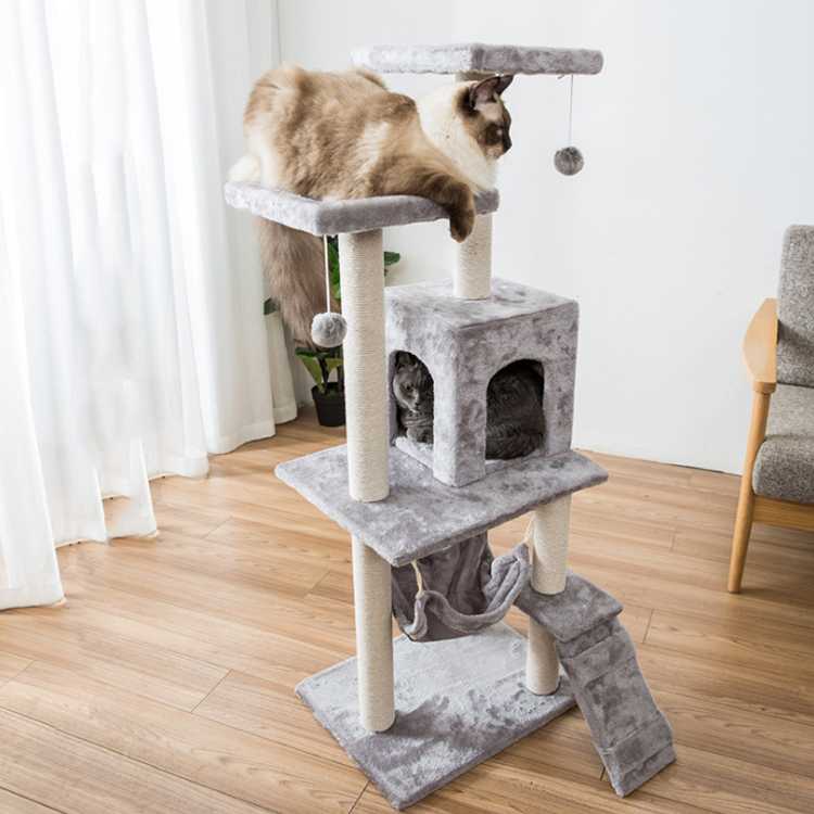 2020 Shipping To Canada Huge Scratcher Large Cat Trees Towers House Condo With Wheel