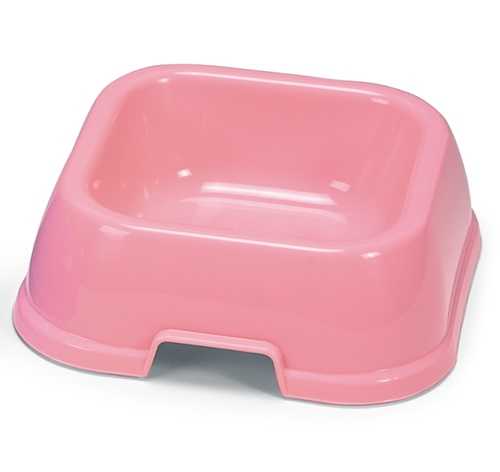 678 Plastic Square Pet Bowl Dog Cat Bowl