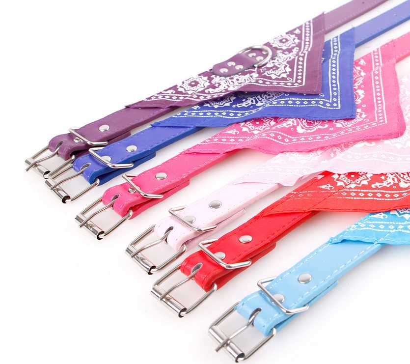 Adjustable Printed Polyester Triangle Collar Pet Dog Bandana Pattern Cotton Pet Dog Triangle Bandana