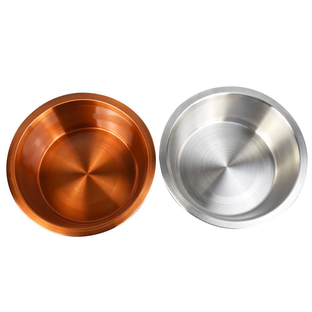 Amazon Best Bronzecoloured Stainless Steel Dog Bowl Pet Bowl Cat Drinking Bowl