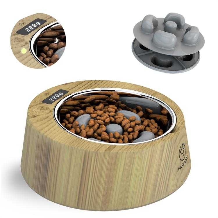 Amazon Best Smart Stainless Steel Weighting Keep Kit Slow Feeder Dog Bowl