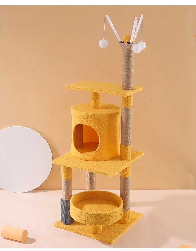 Amazon Ing Sisal Climbing Frame Wooden Cat Tree