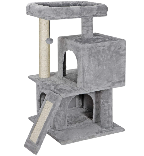 Amazon Wood Cat Tree Tower House Cat Tree Scratcher With Scratching Posts
