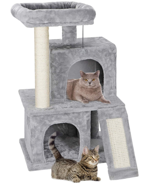 Amazon Wood Cat Tree Tower House Cat Tree Scratcher With Scratching Posts