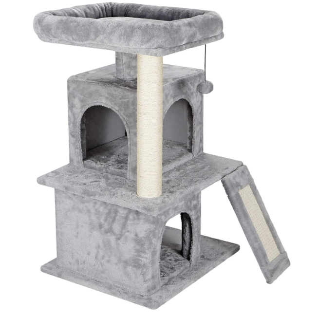 Amazon Wood Cat Tree Tower House Cat Tree Scratcher With Scratching Posts