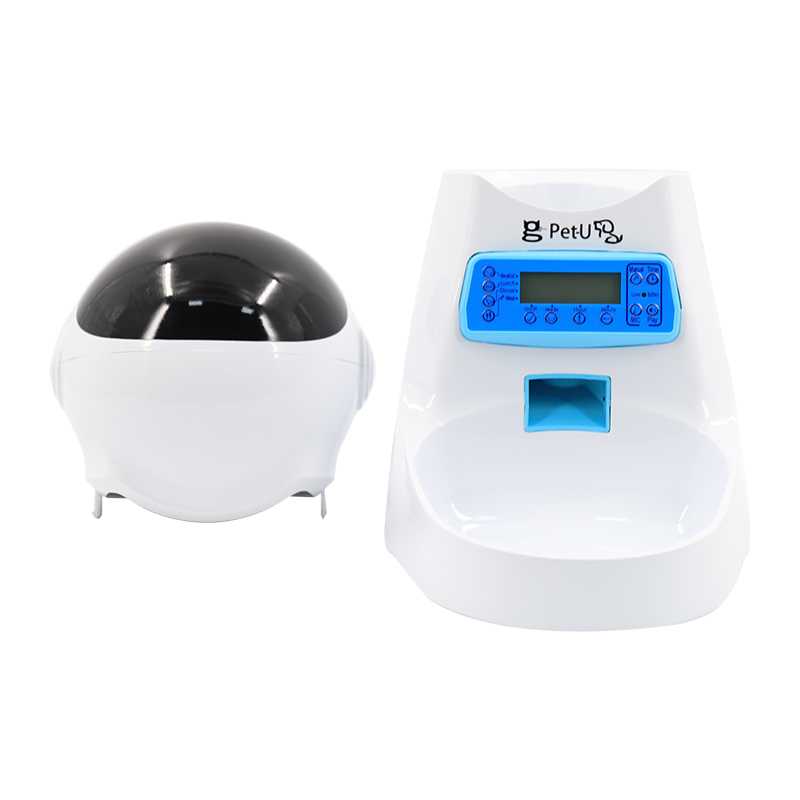 Automatic Pet Feeders Record Stainless Steel Dog Food Bowl Auto Cat LCD Screen Timer Food Dispenser