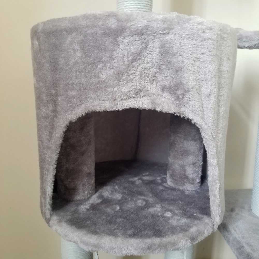 CC Faux Fur Material Interactive Toys Cat Tree Cat Scratcher Or Cat Climber