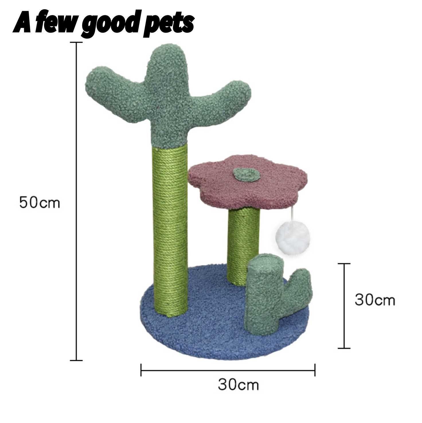 Cactus Flower Stable Strong Cat Climbing Frame Scratching Tree Pet Jumping Platform