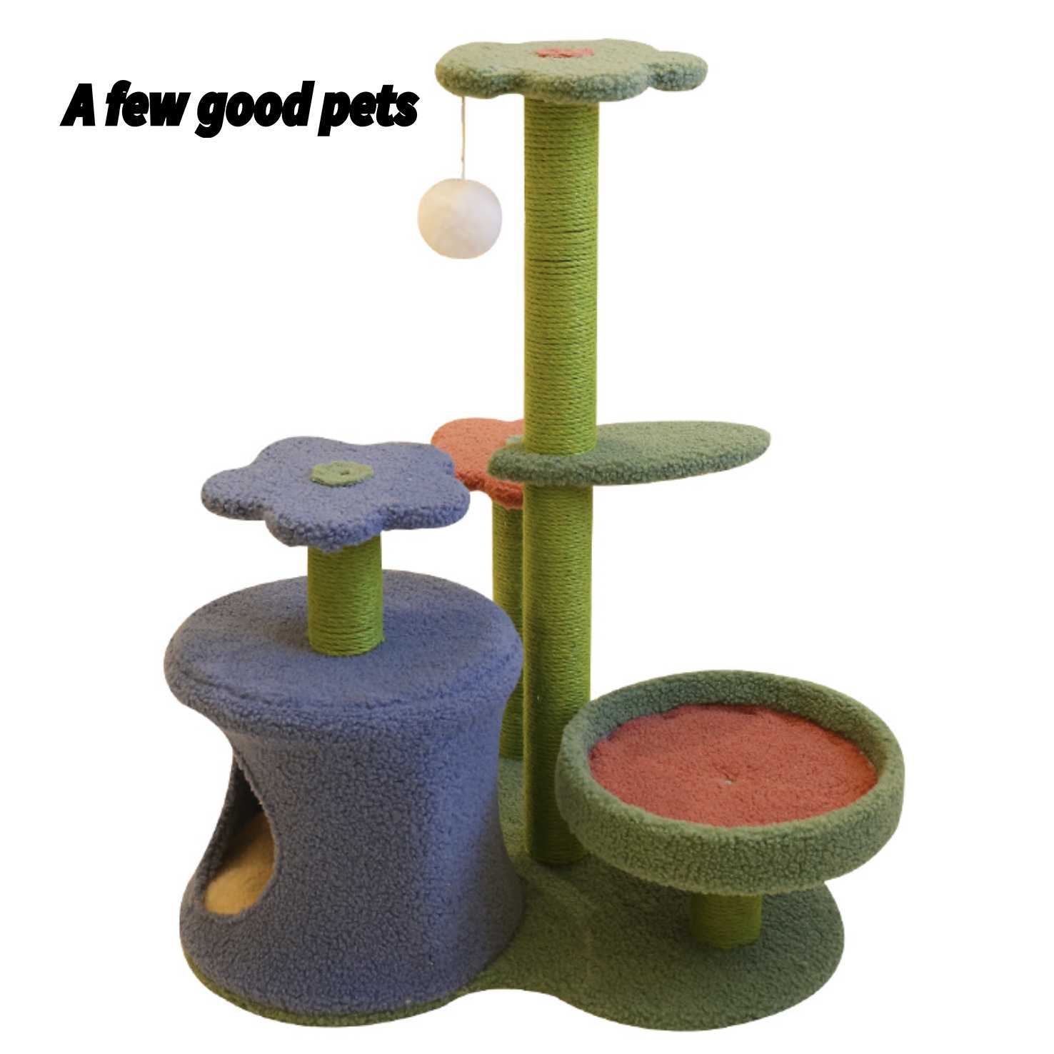 Cactus Flower Stable Strong Cat Climbing Frame Scratching Tree Pet Jumping Platform