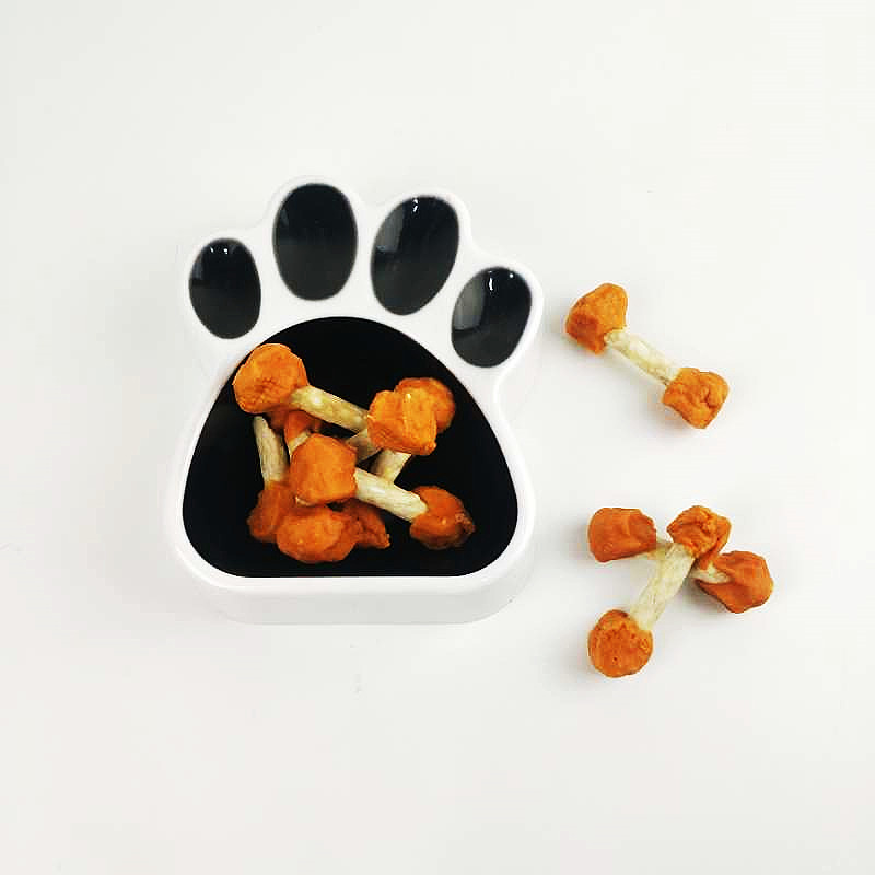 Cartoon Cat Paw Pet Water Bowl Plastic Cat Food Bowl Dog Food Pet Bowl Feeder