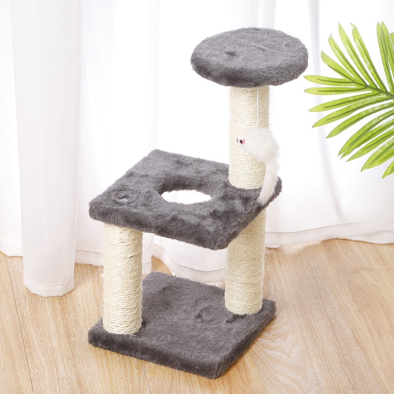 Cat Climbing Frame Durable Funny Tower Mouse Toy Cat Climbing Frame Scratcher Cat Tree
