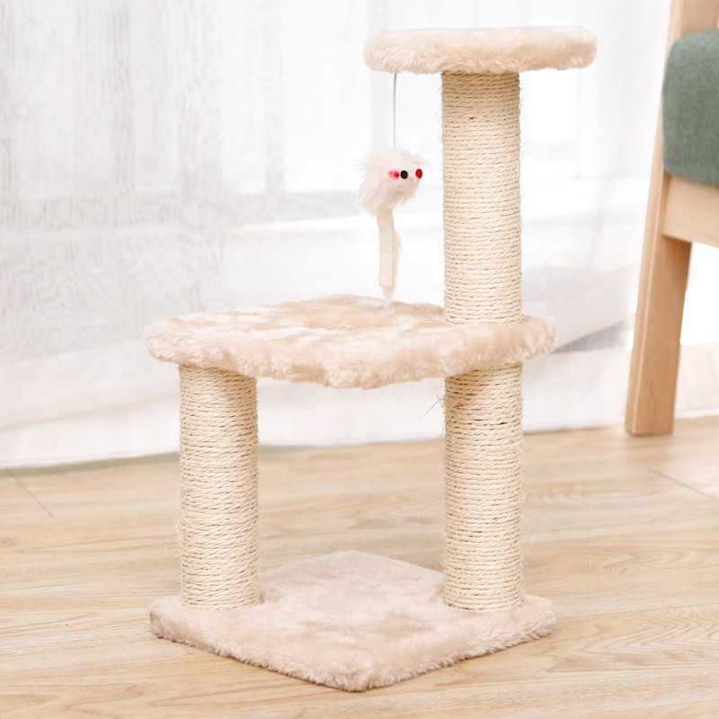 Cat Climbing Frame Durable Funny Tower Mouse Toy Cat Climbing Frame Scratcher Cat Tree