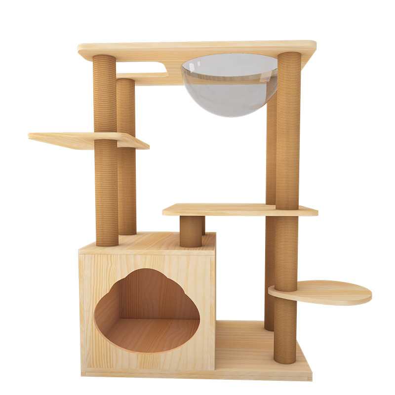 Cat Climbing Frame Wooden Cat Tree House Cat Climbing Post