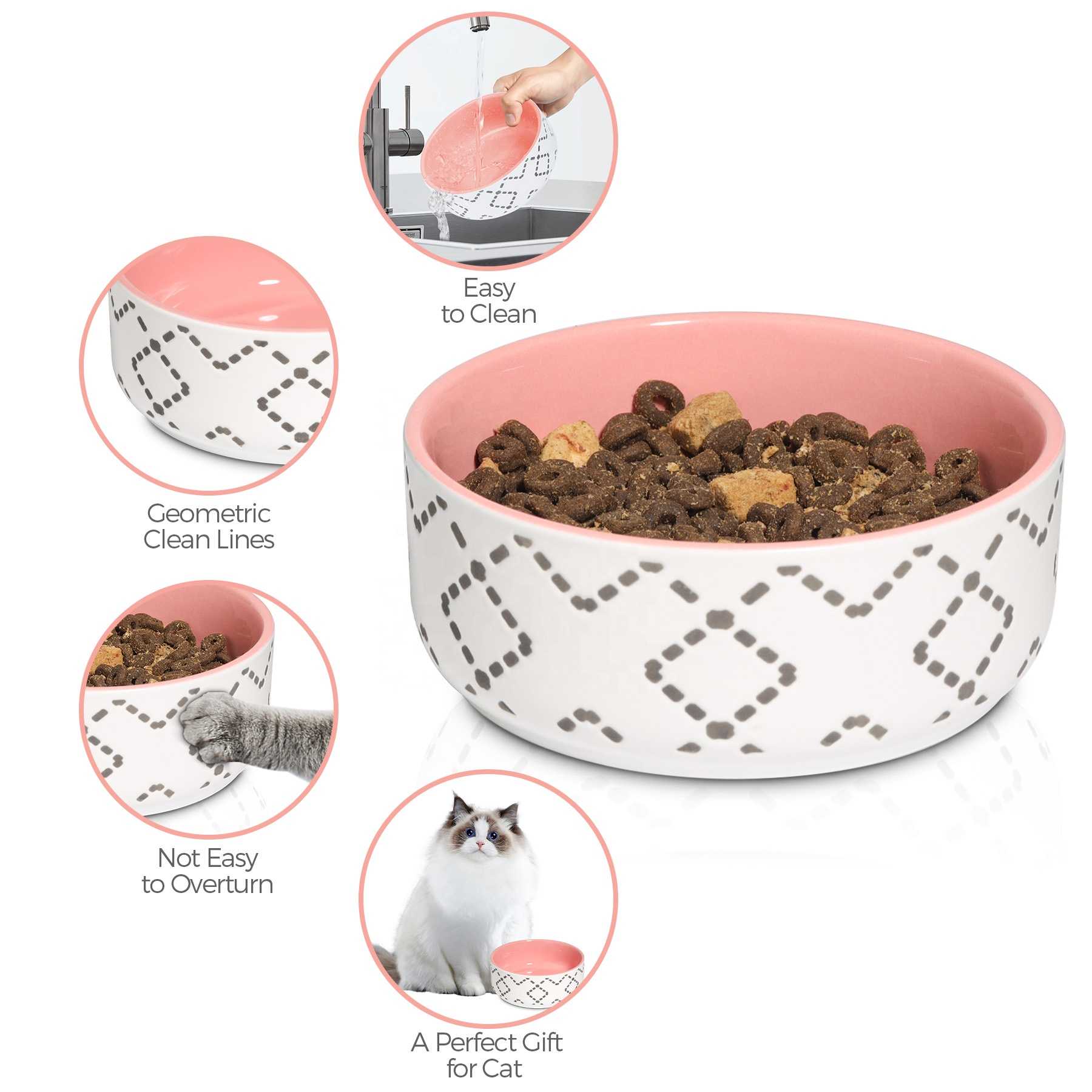 Cat Food Bowl Sale Pet Supplies Pet Bowl Customized Pet Ceramic Bowl