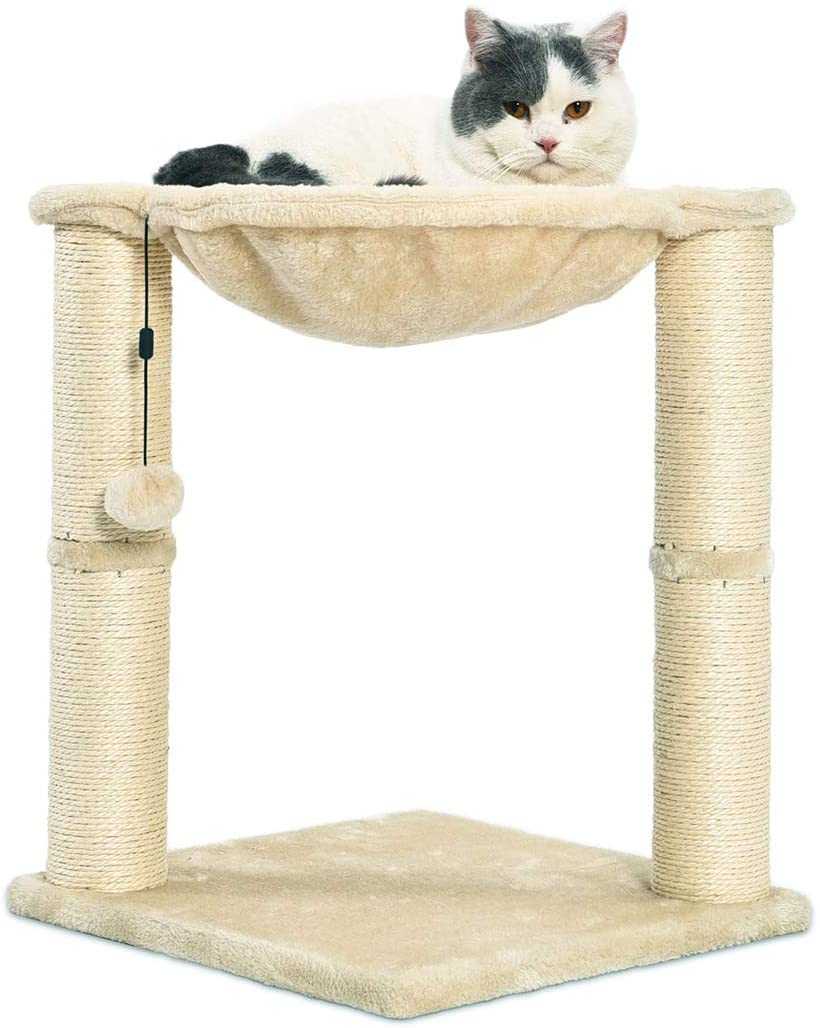 Cat Hammock Tree Nest House Solid Wood Claw Pet Cat Grinder Cat Bed