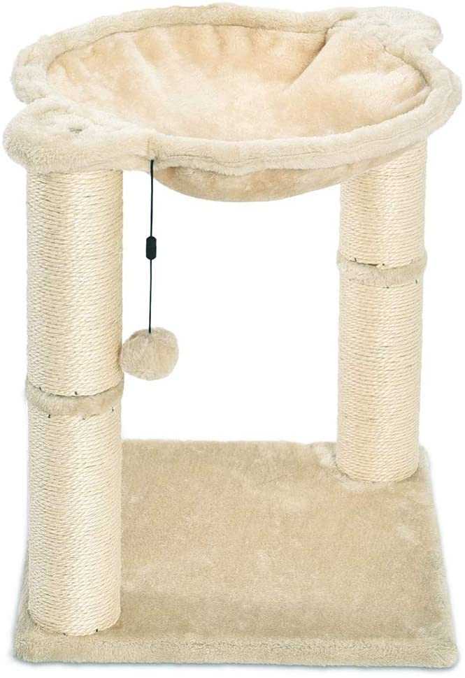 Cat Hammock Tree Nest House Solid Wood Claw Pet Cat Grinder Cat Bed