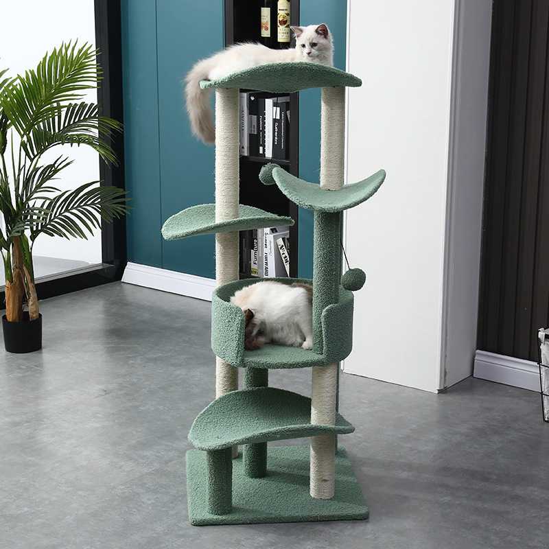 Cat House Interactive Toys Cat Tree Tower Pet Sisal Scratching Post Cat Scratcher Tree