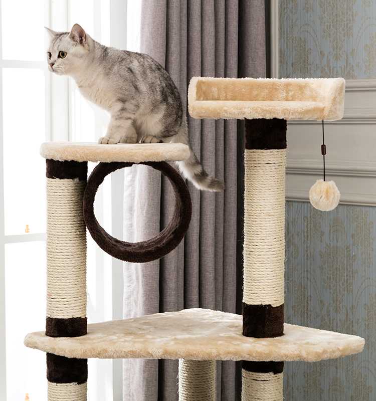 Cat Tree House Cat Cave Home With Tunnel