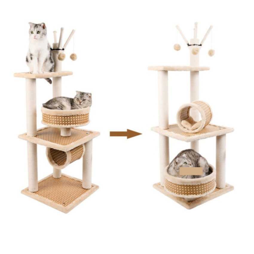 Cat Tree Tower Condo Play House Cat Scratcher Tree Furniture