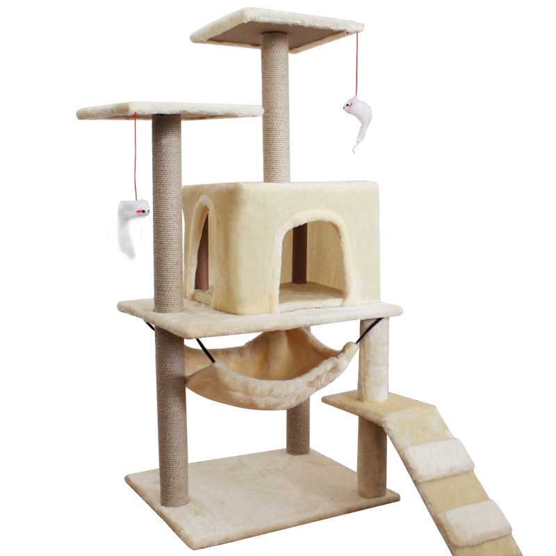 Cat Tree Tree Tree Sisal Suitable Climbing Scratch Pet Scratcher Natural Wood Stro