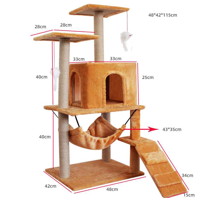 Cat Tree Tree Tree Sisal Suitable Climbing Scratch Pet Scratcher Natural Wood Stro