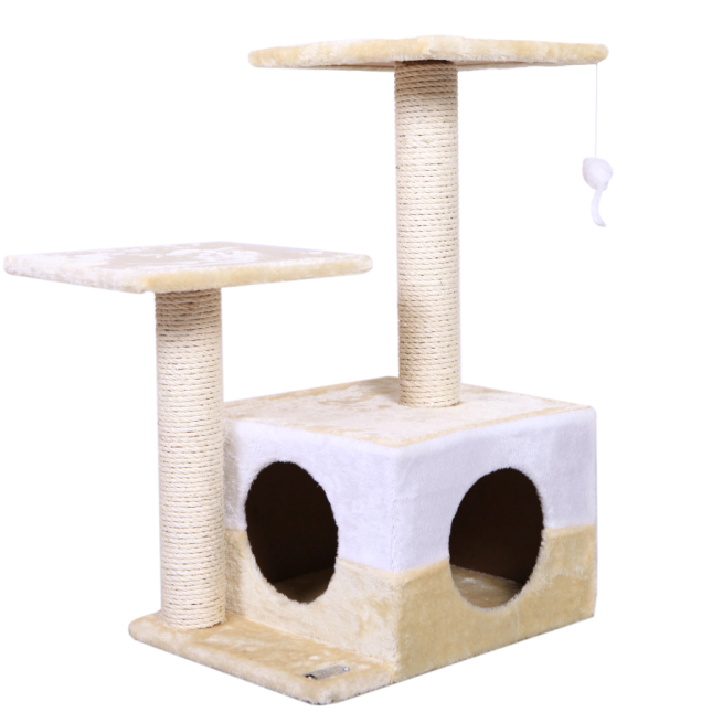 Cat Trees Scratching Post Pet Cat Climbs A Frame Kitten