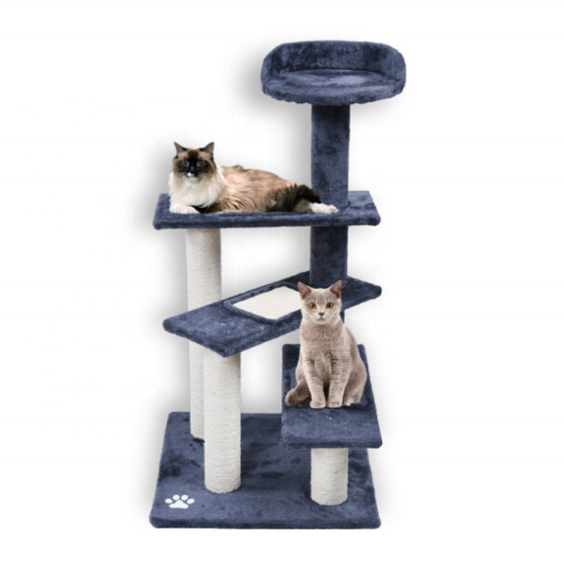 Cats Application Sisal Rope+flakeboard+faux Fur Material Cat Tree