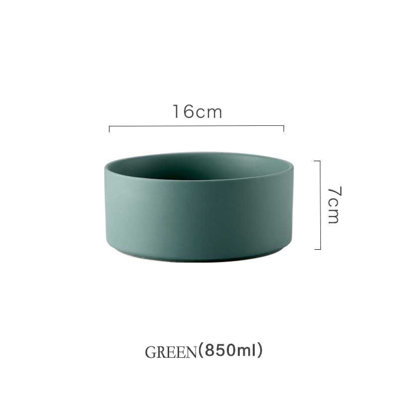 Ceramic Material Simple Large Capacity Pet Dog Bowl