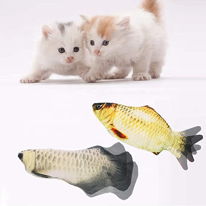 Chew Electric Wagging Cat Bite Fish Eco Friendly Pet Toy