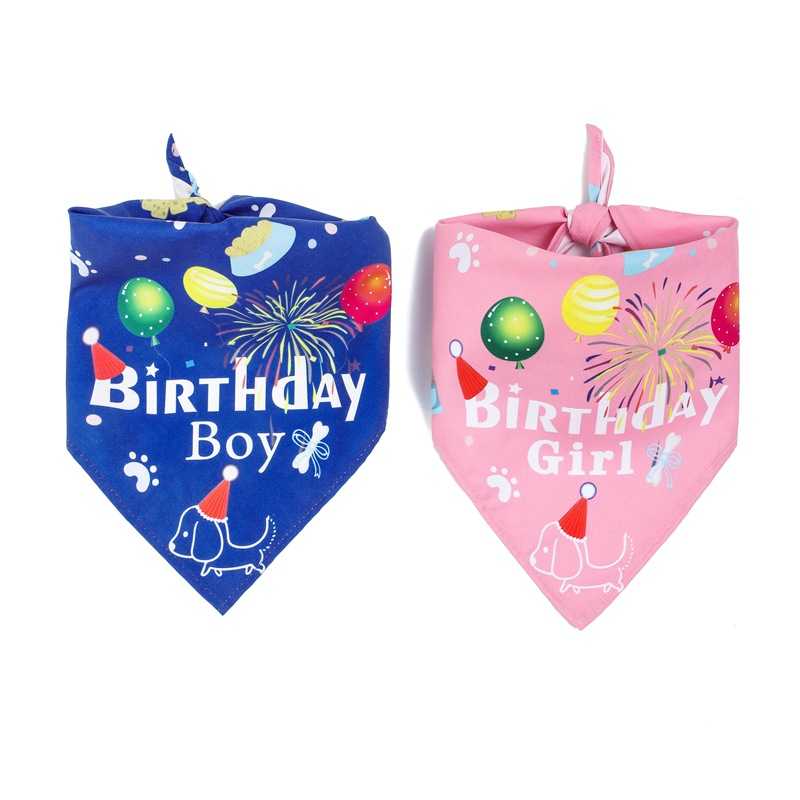 China Pet Accessories Dog Birthday Decorations Dog Birthday Bandana