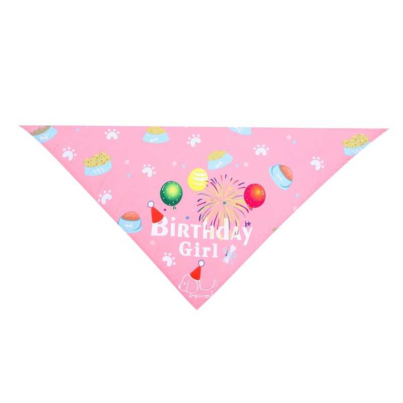 China Pet Accessories Dog Birthday Decorations Dog Birthday Bandana