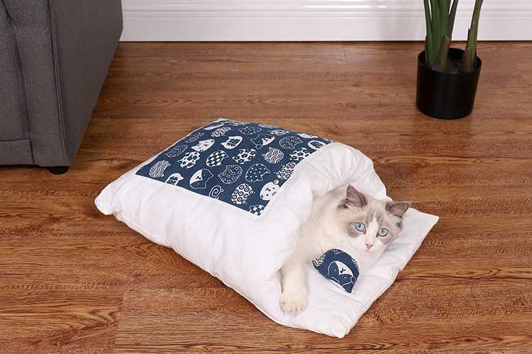 China Sale Cute Pet Beds Cute Cat Sleeping Bag Cat Pet Bed