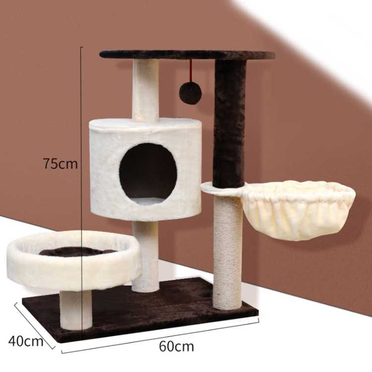 Christmas Wood Large House Furniture Weaved Basket Climbing Cat Tower Tree