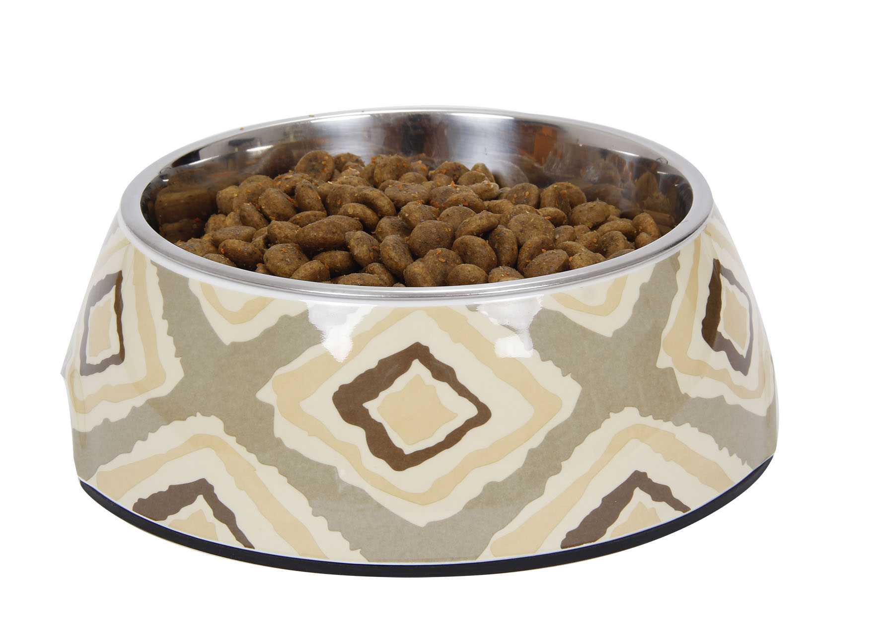 Colors Food Water Melamine Stainless Steel Dog Printed Bowl Pet Food Feeding Dishes