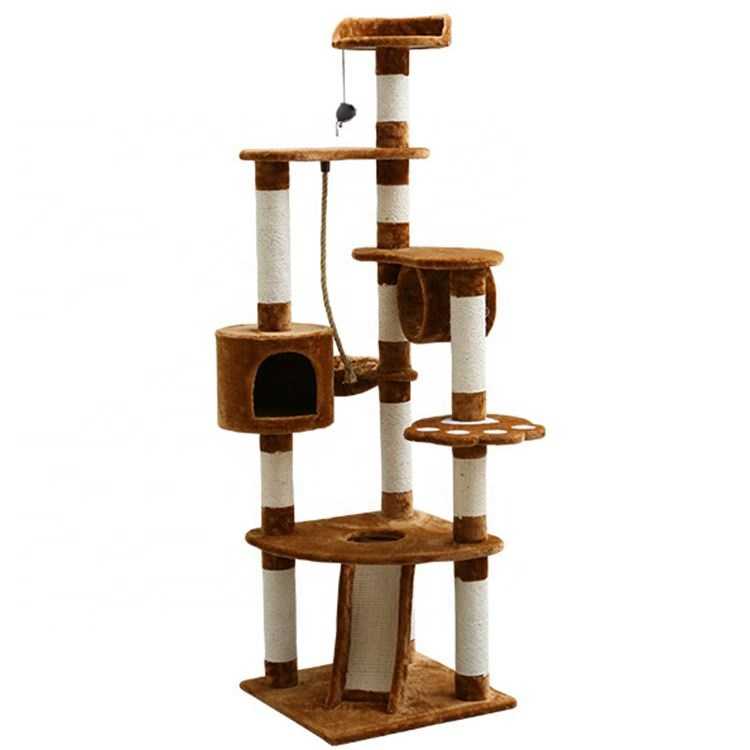 Competitive Trendy Jumping Litter Huge Condo House Big Sisal Cat Tree