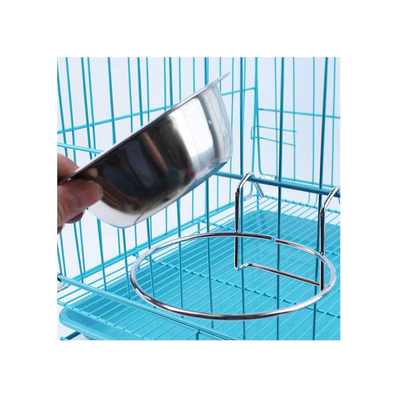 Coop Cup Hanging Crate Cages Food Water Dog Bowl Stainless Steel Pet Bowls Feeders Ecofriendly Rounded Stocked