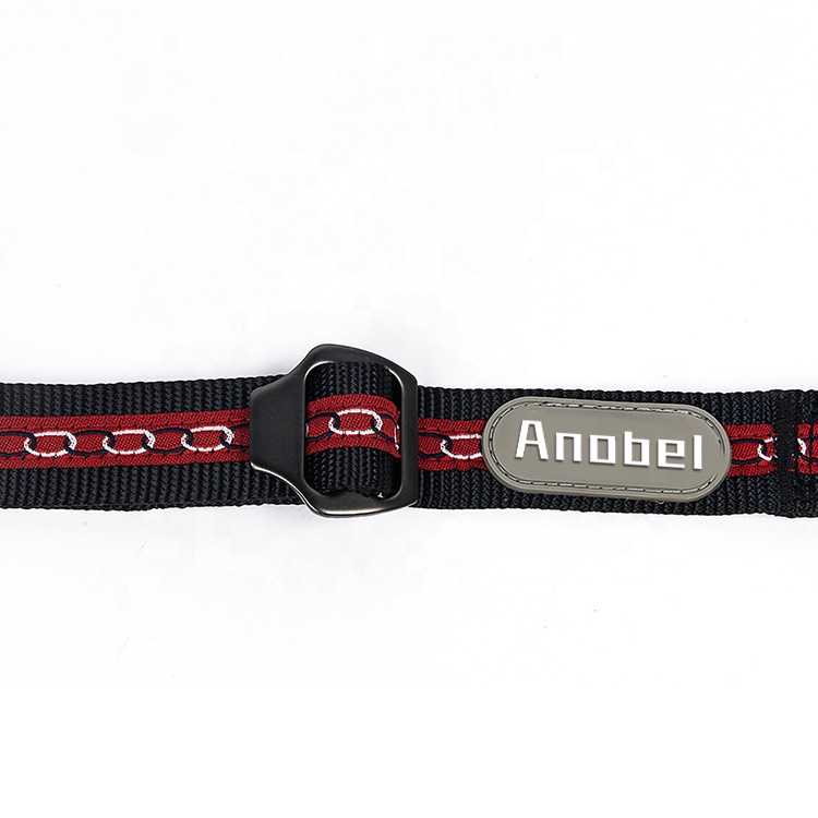 Custom Adjustable Retractable Protect 2 Buckles Nylon Travel Car Pet Safety Belt