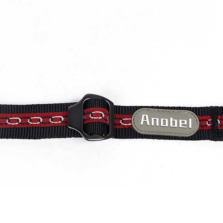 Custom Adjustable Retractable Protect 2 Buckles Nylon Travel Car Pet Safety Belt