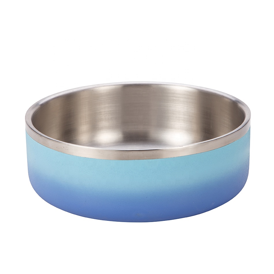 Custom Colors Pet Bowl Stainless Steel Dog Feeder Cat Food Bowls Dogs Pet