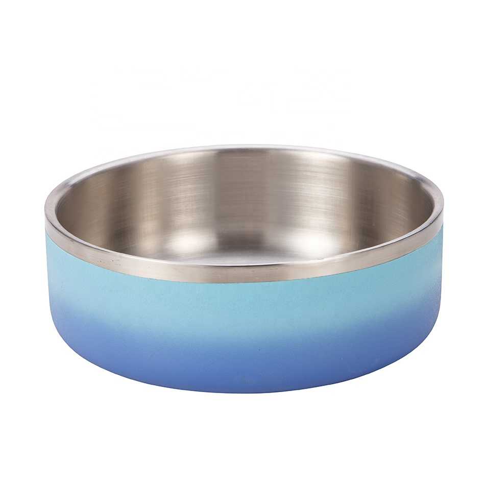 Custom Colors Pet Bowl Stainless Steel Dog Feeder Cat Food Bowls Dogs Pet