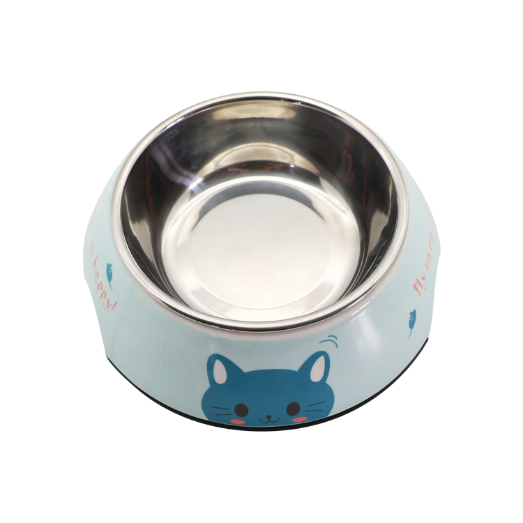 Custom Dog Bowl Simple Nonslip Stainless Dog Melamine Bowl