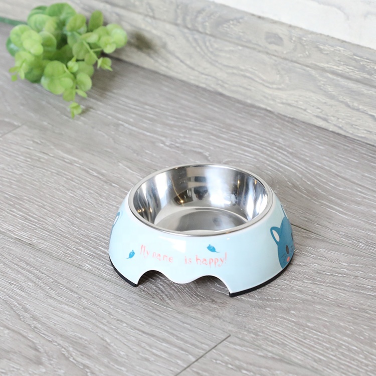Custom Dog Bowl Simple Nonslip Stainless Dog Melamine Bowl